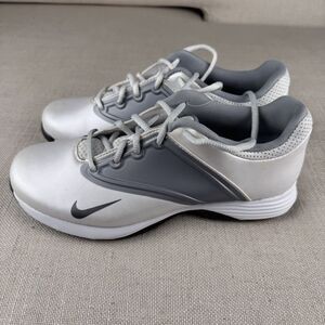 NWT Nike Lunar Saddle Women's White/Gray Golf Shoes SZ 6  612671